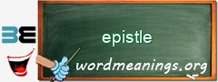 WordMeaning blackboard for epistle